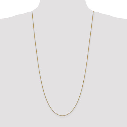 3 Inch 10k Yellow Gold .90mm Box Chain Necklace