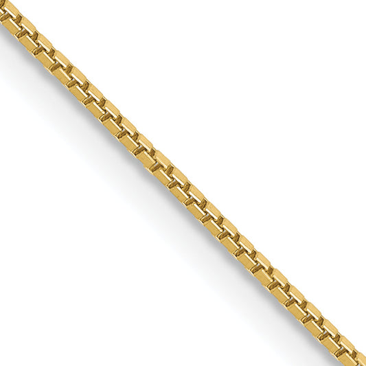 3 Inch 10k Yellow Gold .90mm Box Chain Necklace