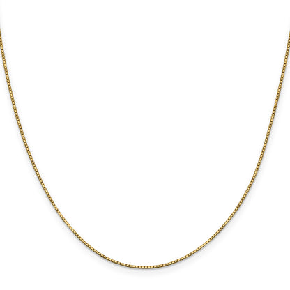 3 Inch 10K Yellow Gold .95mm Box Chain Necklace