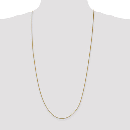 3 Inch 10K Yellow Gold .95mm Box Chain Necklace