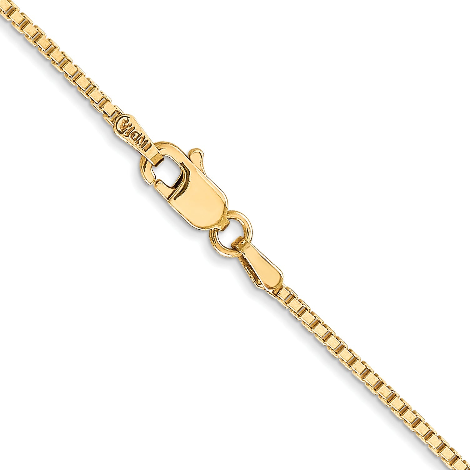 24 Inch 10k Yellow Gold 1.3mm Box Chain Necklace