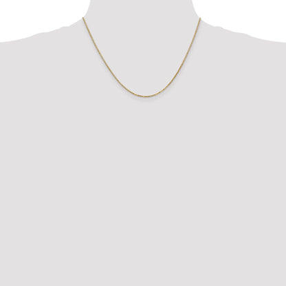 18 Inch 10k Yellow Gold 1.3mm Box Chain Necklace