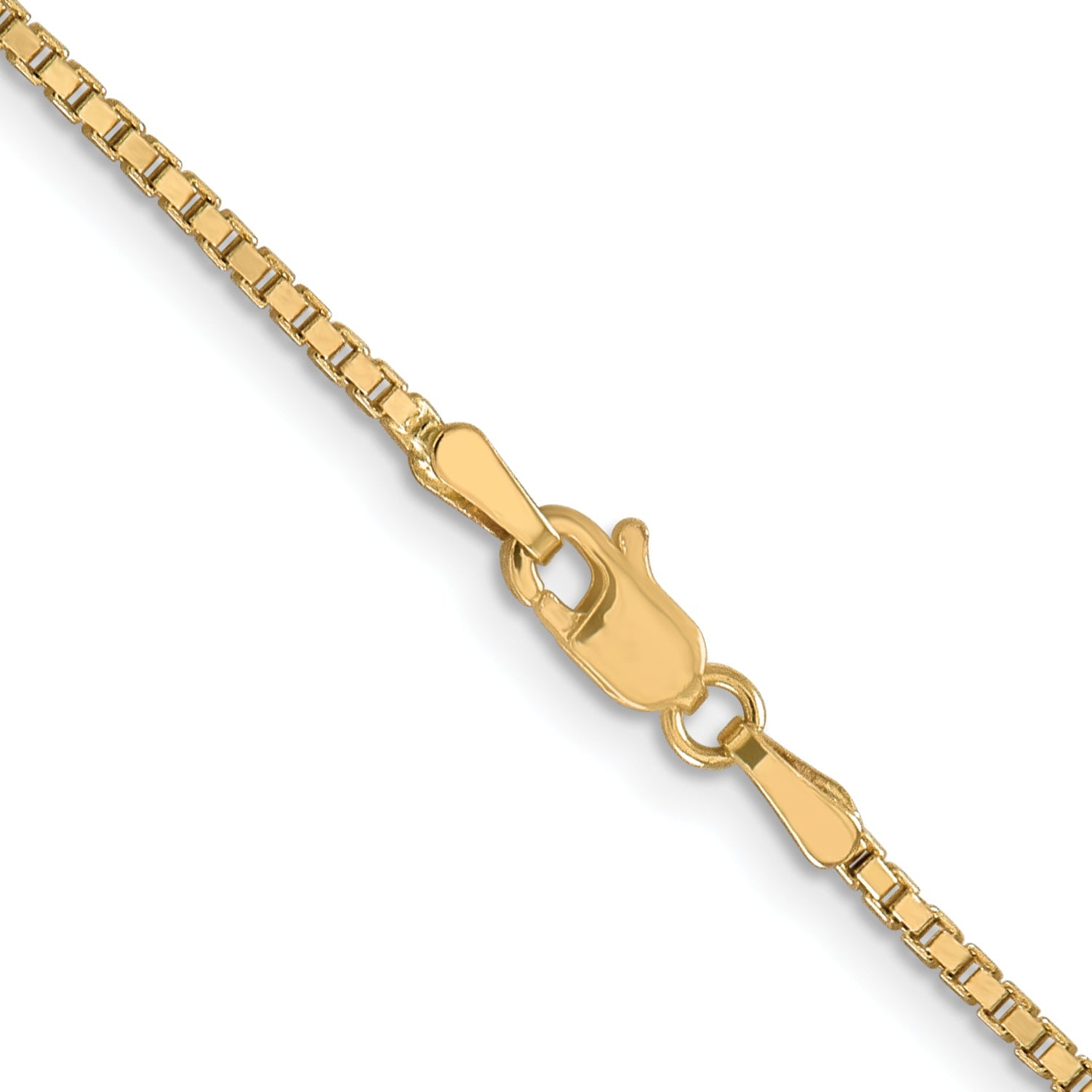 24 Inch 10k Yellow Gold 1.5mm Box Chain Necklace