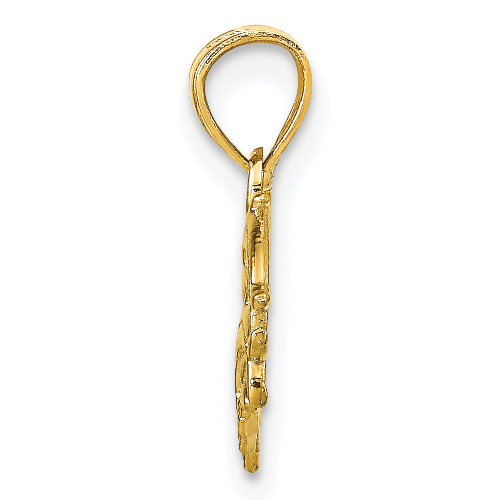 10k Yellow Gold Dolphin Charm