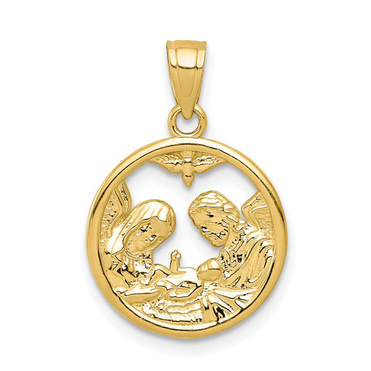 10k Yellow Gold Nativity Charm