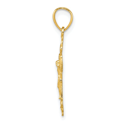 10k Yellow Gold Crucifix Pendant