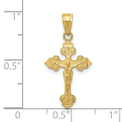 10k Yellow Gold Crucifix Pendant