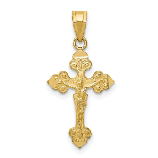 10k Yellow Gold Crucifix Pendant