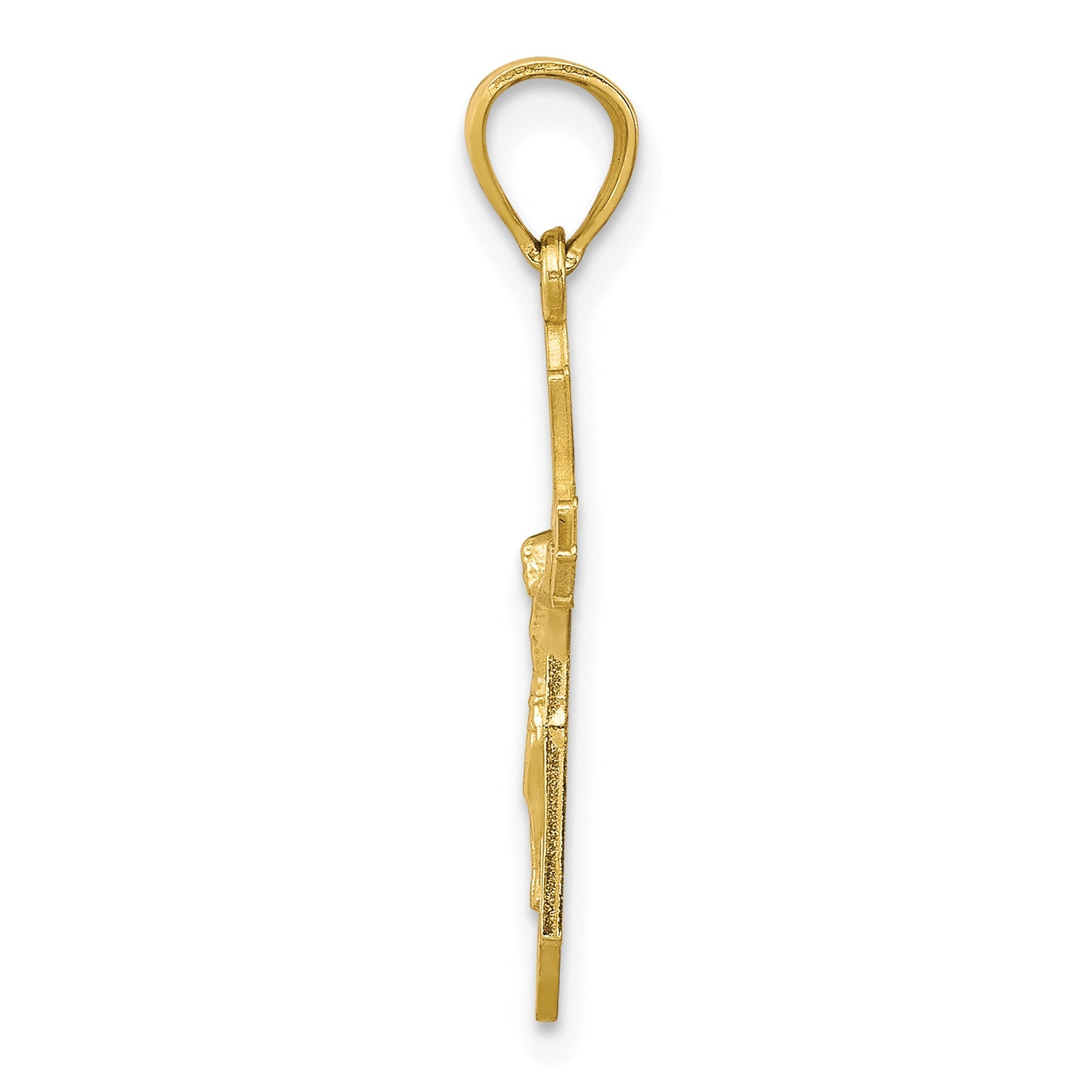 10k Yellow Gold Crucifix Pendant