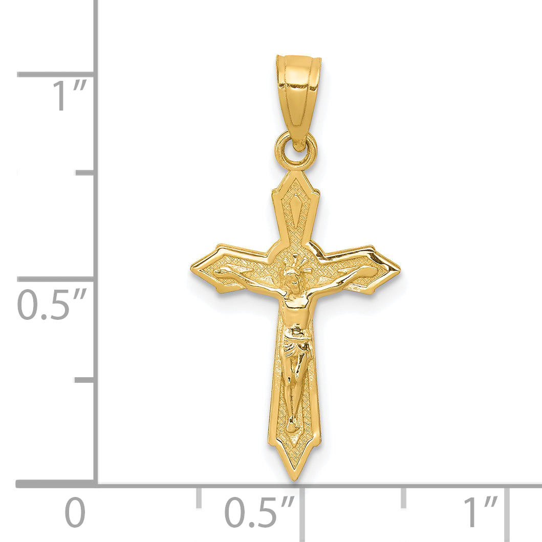 10k Yellow Gold Crucifix Pendant