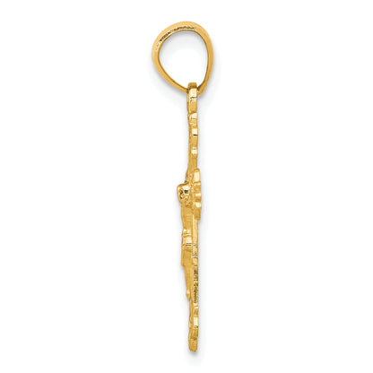 10k Yellow Gold Crucifix Pendant
