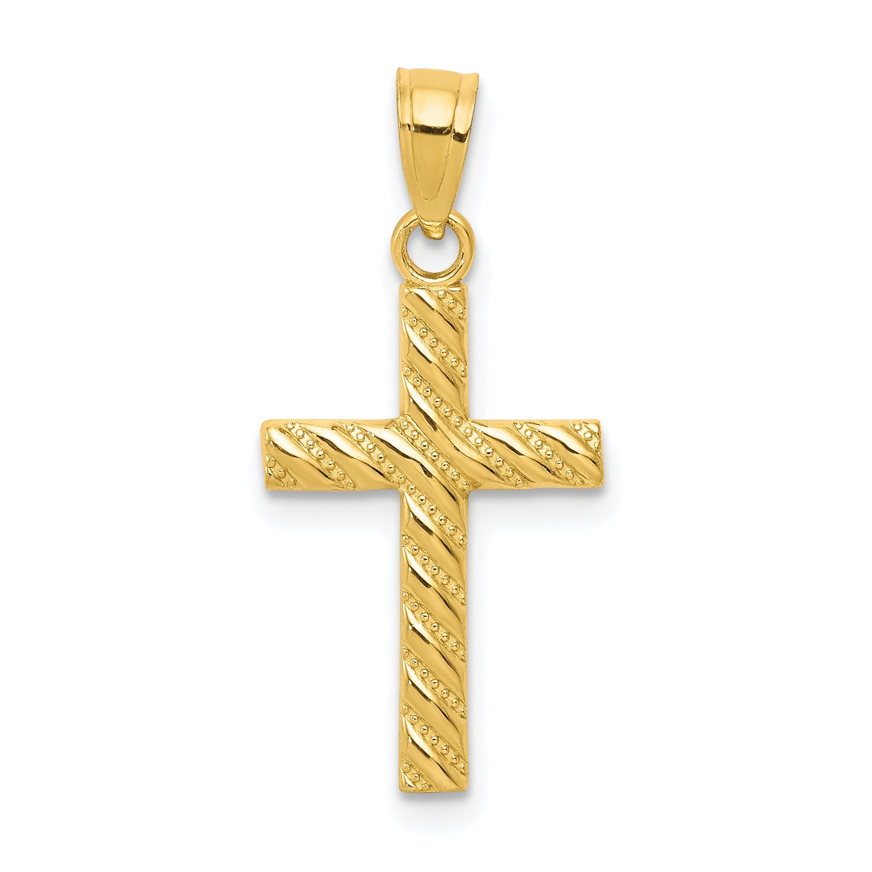 10k Yellow Gold Cross Pendant