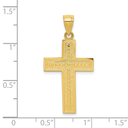 10k Yellow Gold Cross Pendant