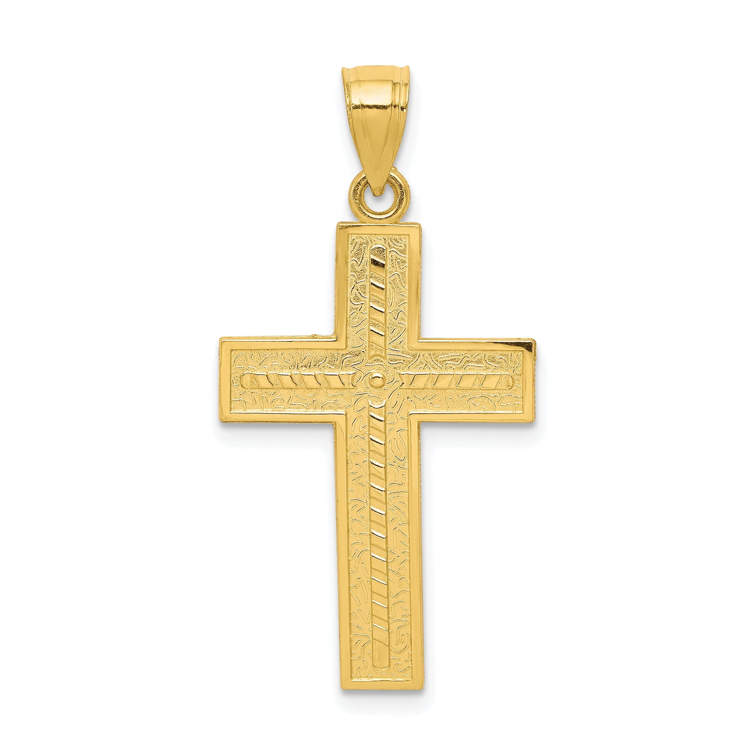 10k Yellow Gold Cross Pendant
