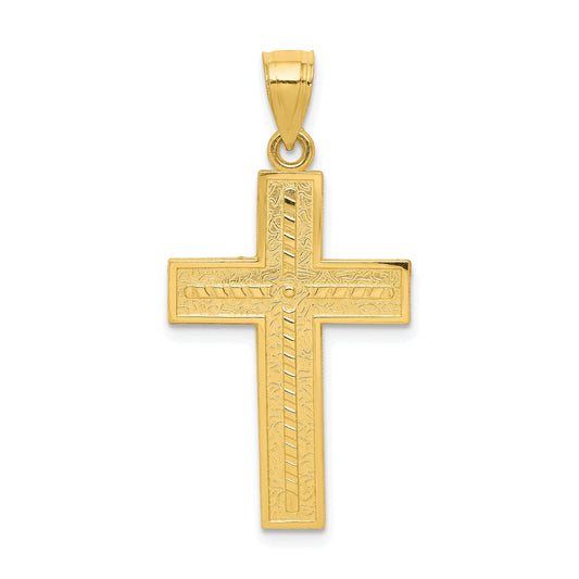 10k Yellow Gold Cross Pendant