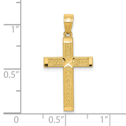 10k Yellow Gold Cross Pendant