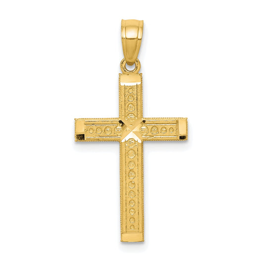 10k Yellow Gold Cross Pendant