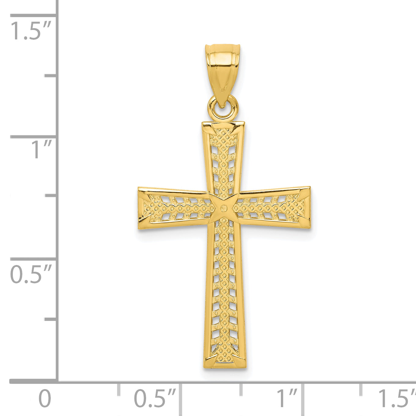 10k Yellow Gold Cross Pendant
