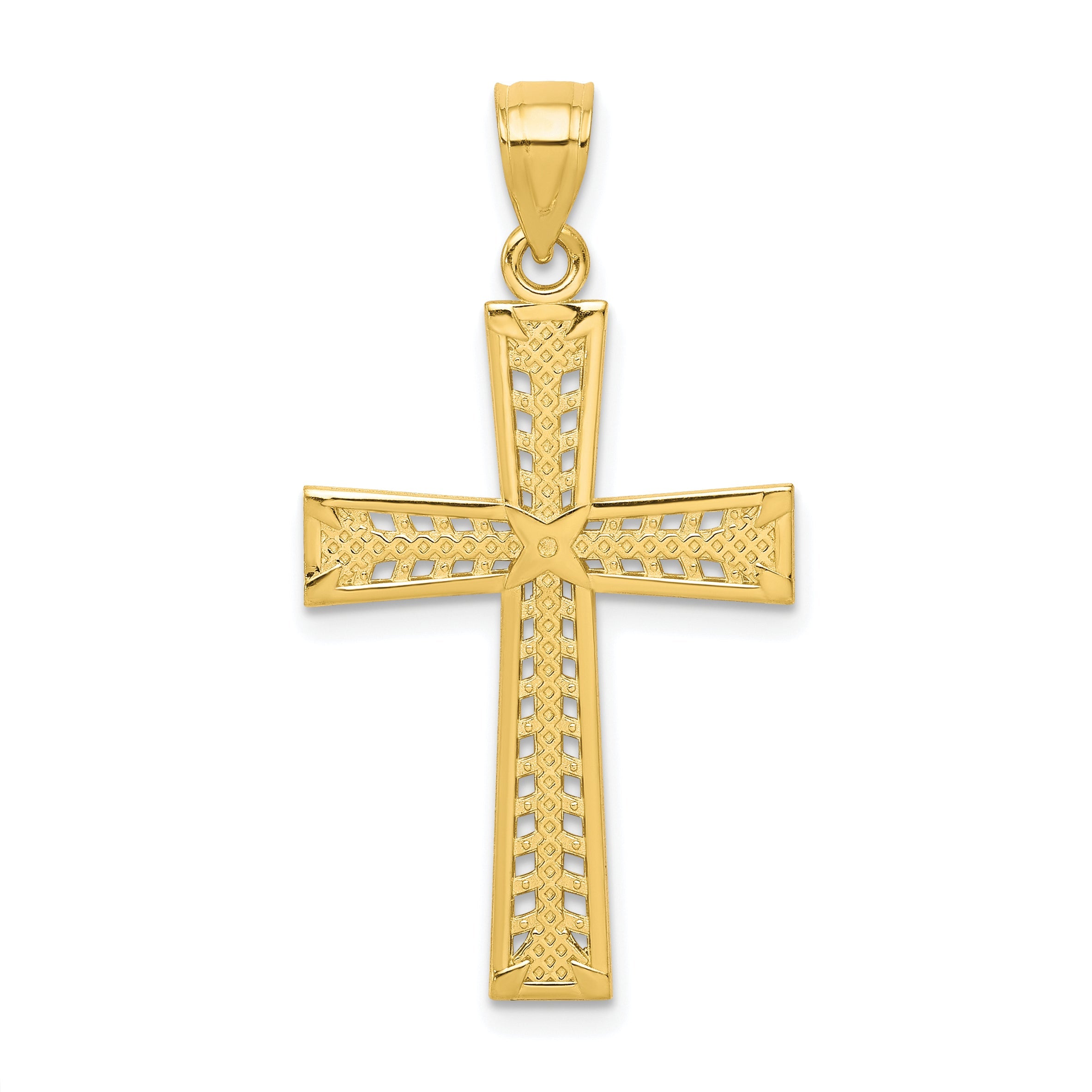10k Yellow Gold Cross Pendant