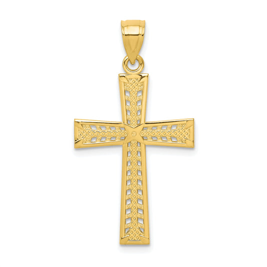10k Yellow Gold Cross Pendant
