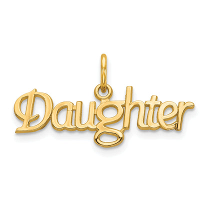 10k Yellow Gold DAUGHTER Charm