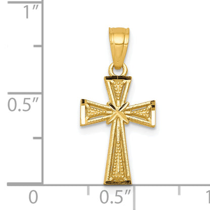 10k Yellow Gold Cross Pendant