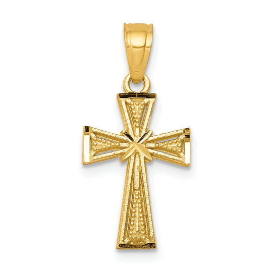 10k Yellow Gold Cross Pendant