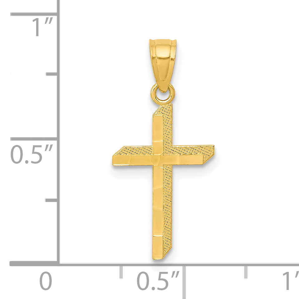 10k Yellow Gold Cross Pendant