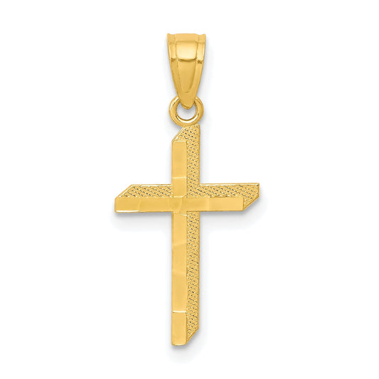 10k Yellow Gold Cross Pendant