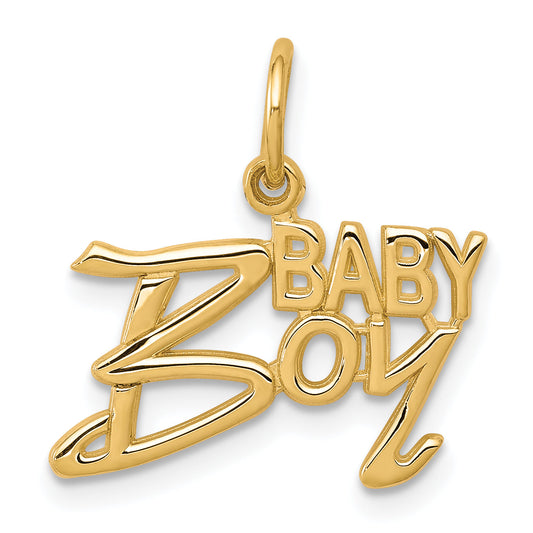 10k Yellow Gold BABY BOY Charm