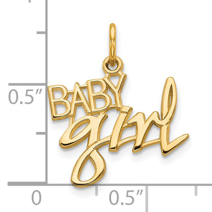 10k Yellow Gold BABY GIRL Charm
