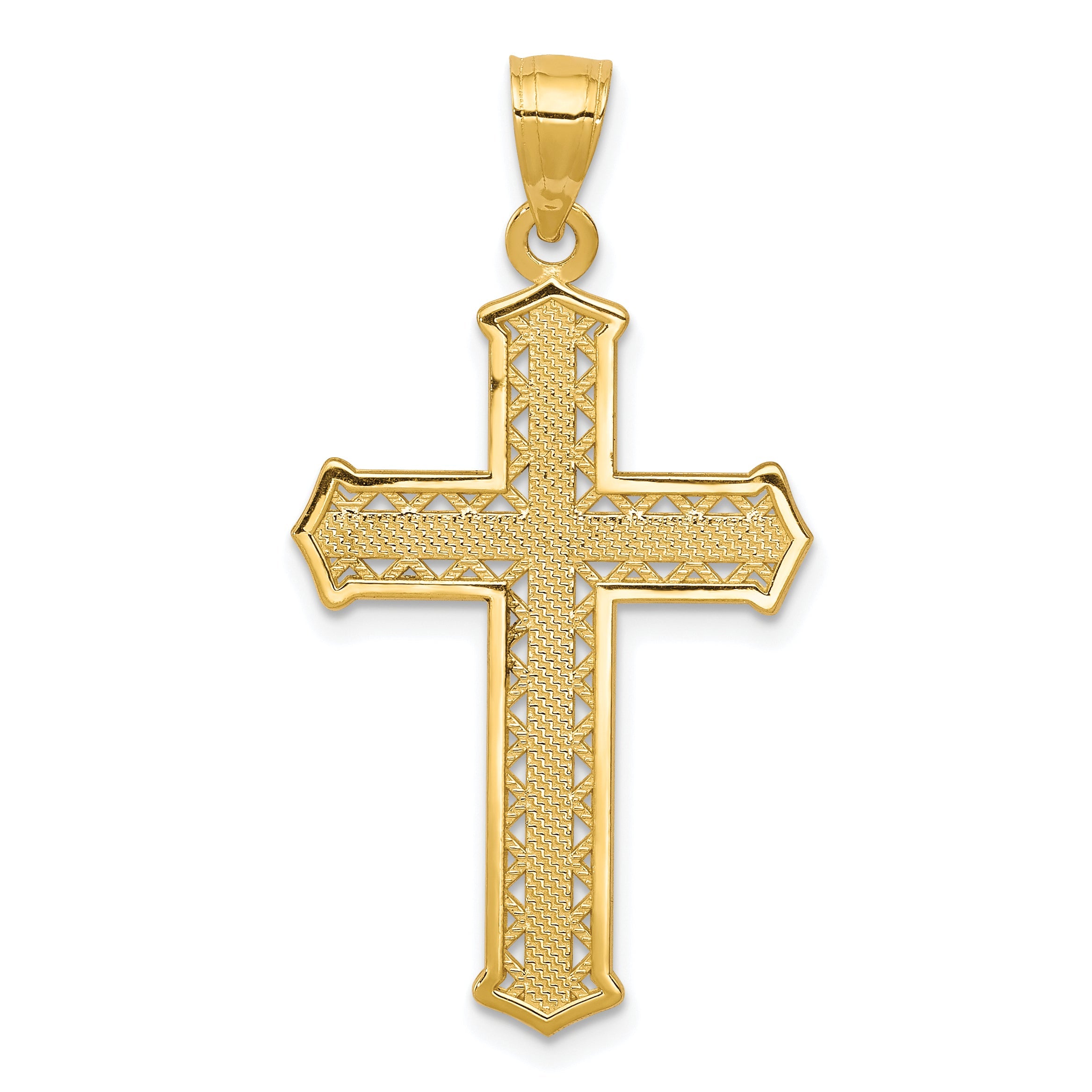 10k Yellow Gold Cross Pendant