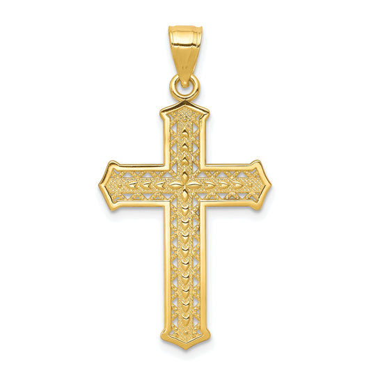 10k Yellow Gold Cross Pendant