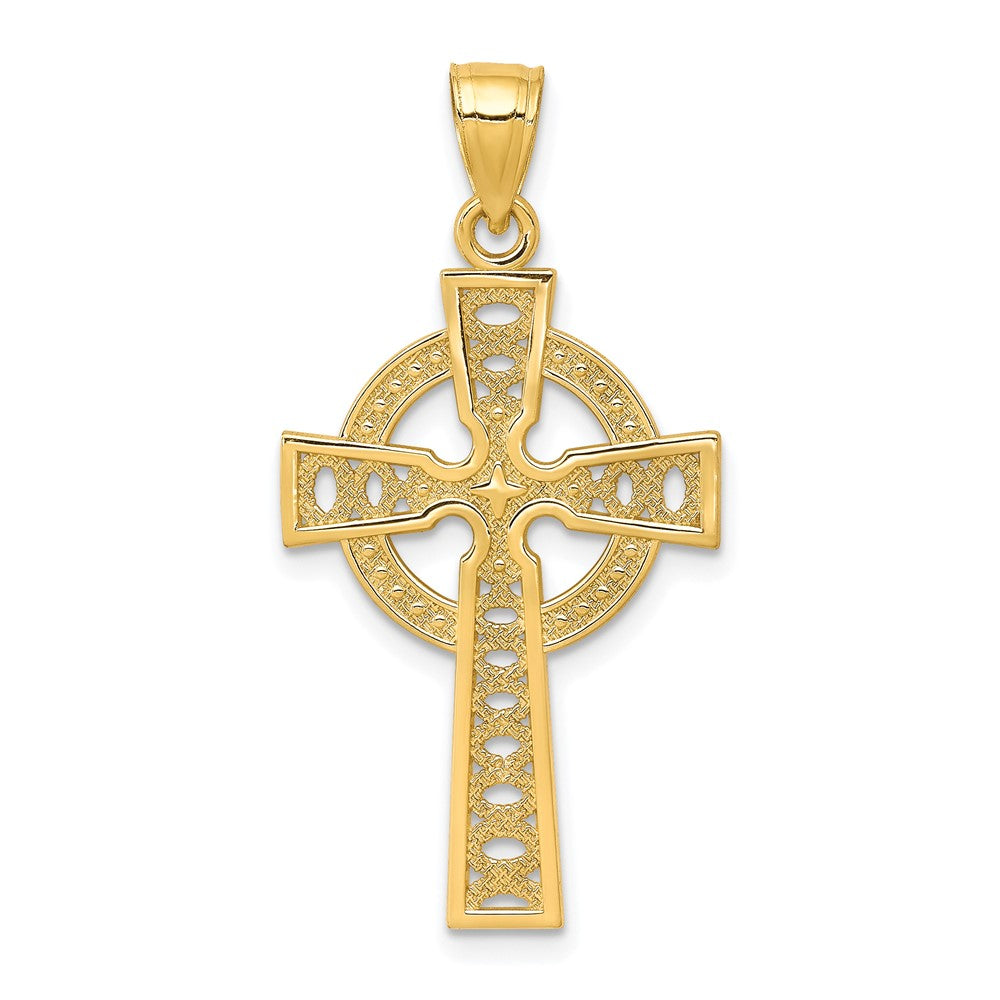 10k Yellow Gold Iona Cross Pendant