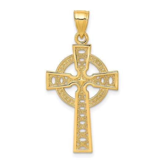 10k Yellow Gold Iona Cross Pendant