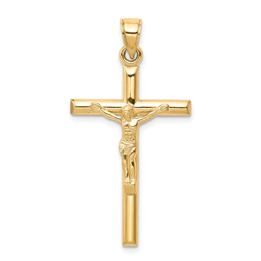 10k Yellow Gold Hollow Crucifix Pendant