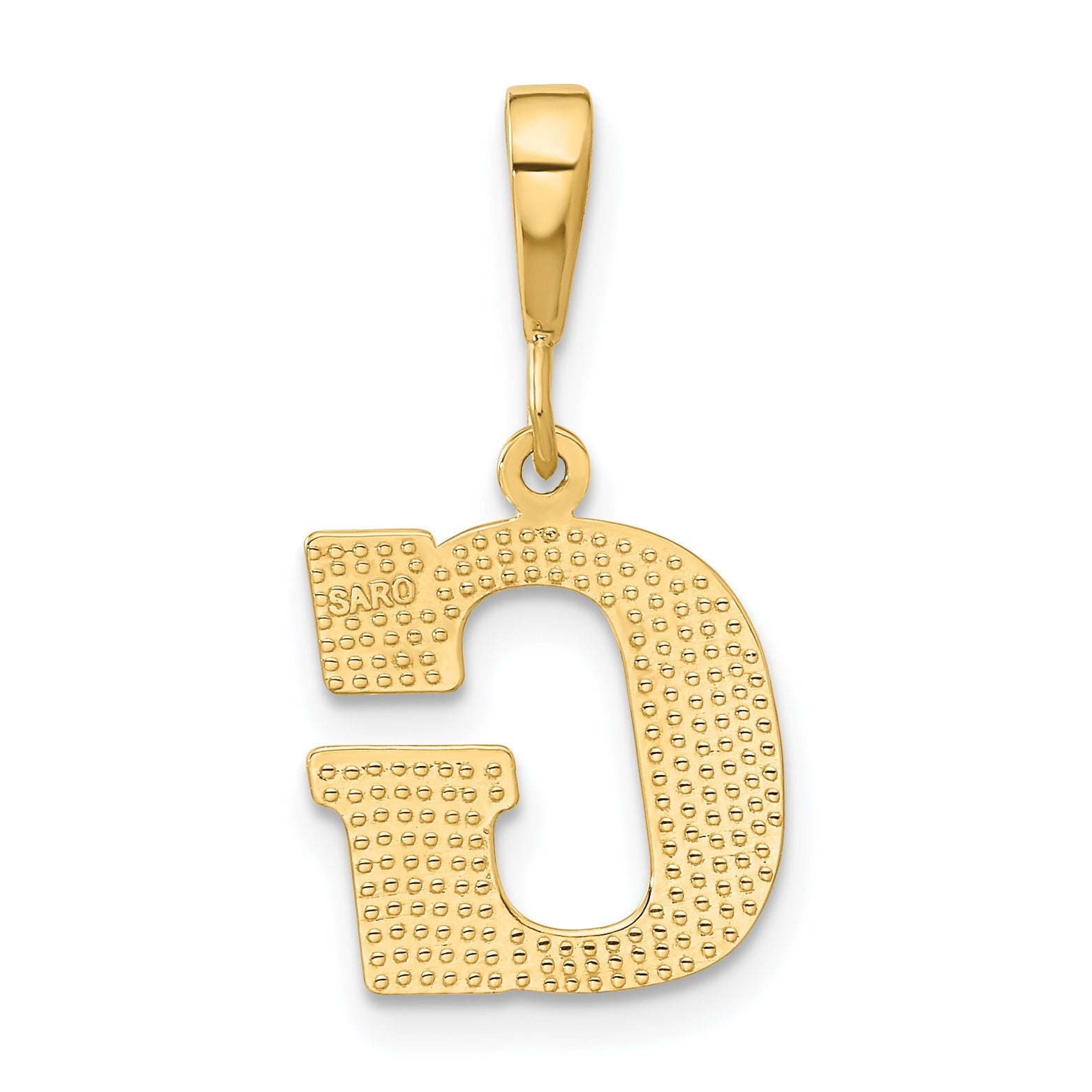 10K Yellow Gold 10Ky Initial G Pendant