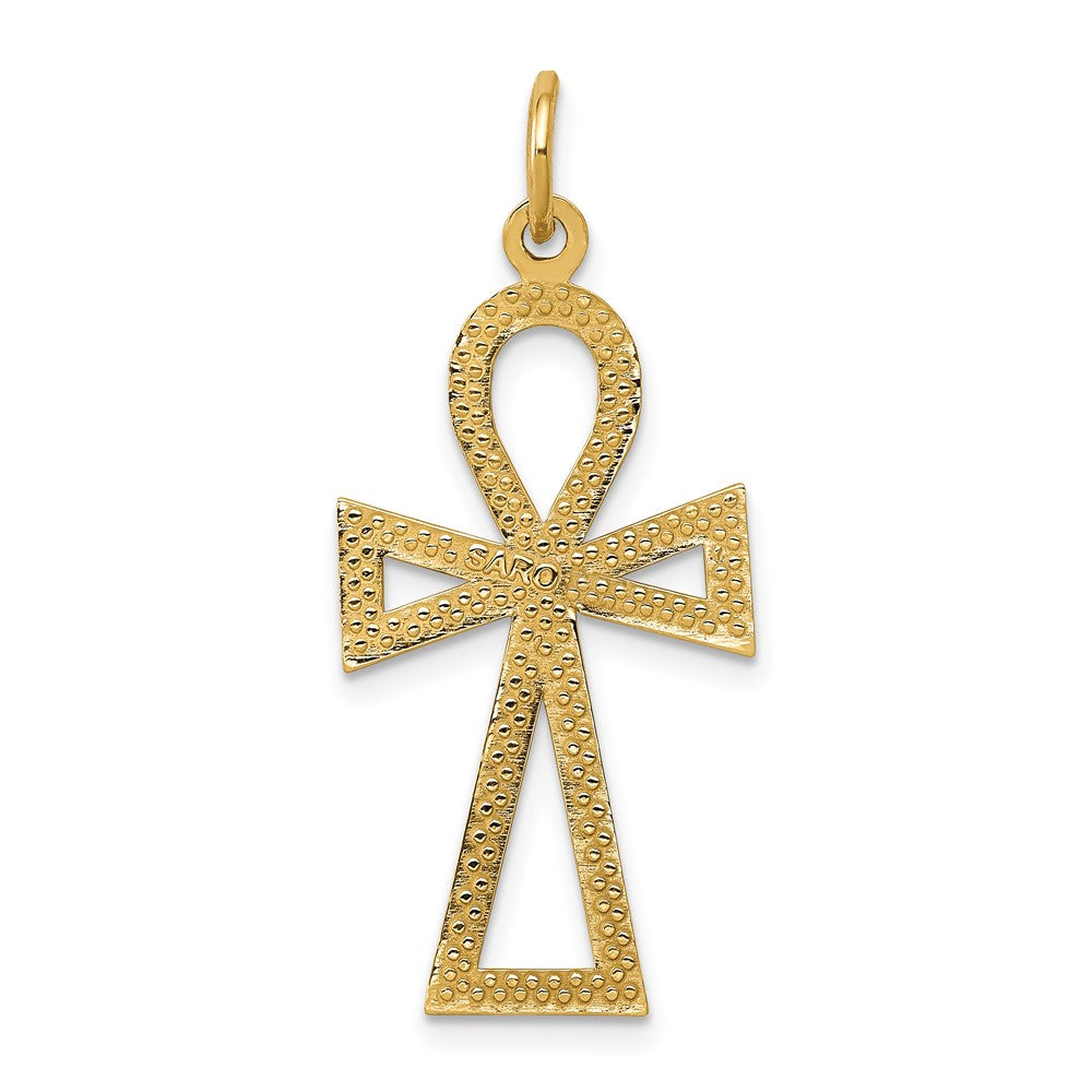 10K Yellow Gold Ankh Cross Charm
