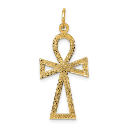 10K Yellow Gold Ankh Cross Charm