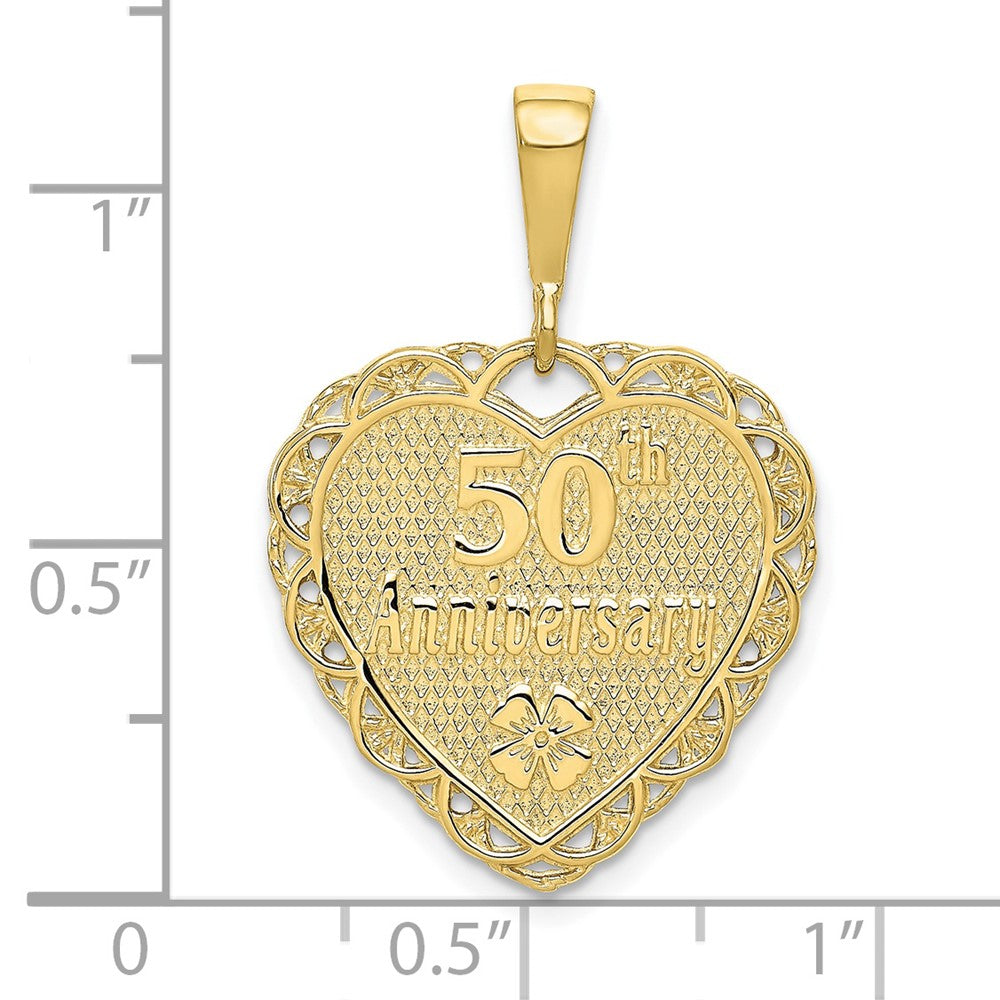 10K Yellow Gold 50Th Anniversary Charm
