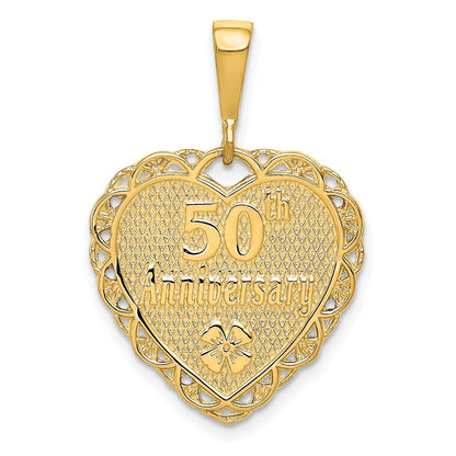 10K Yellow Gold 50Th Anniversary Charm