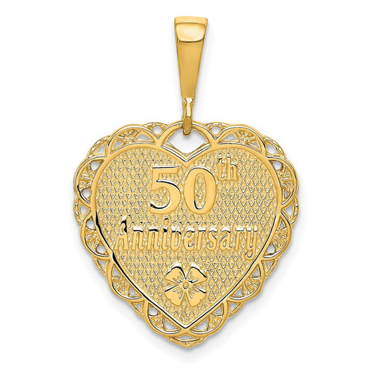 10K Yellow Gold 50Th Anniversary Charm