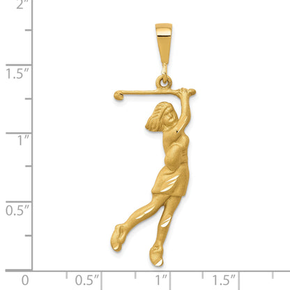 10K Yellow Gold 10K Golfer Charm