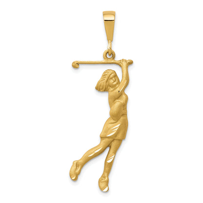 10K Yellow Gold 10K Golfer Charm