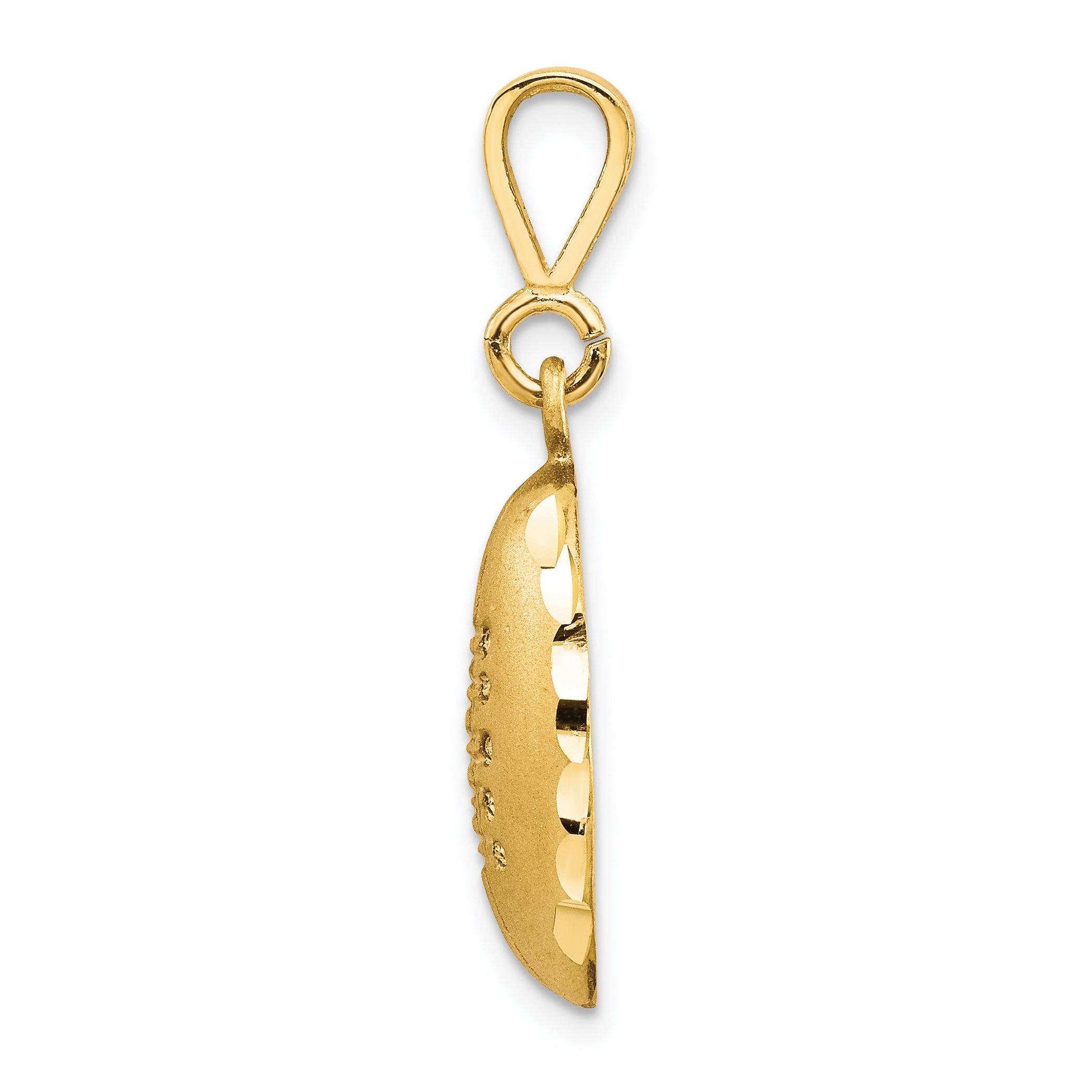 10K Yellow Gold 10K Football Charm
