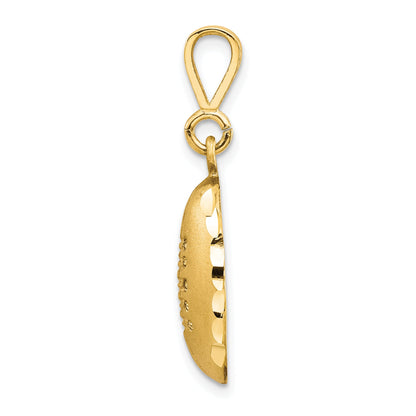 10K Yellow Gold 10K Football Charm