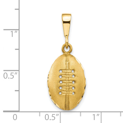 10K Yellow Gold 10K Football Charm
