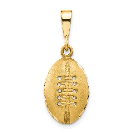 10K Yellow Gold 10K Football Charm