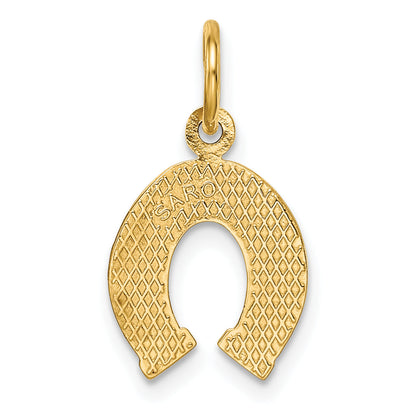 10K Yellow Gold Horseshoe Charm