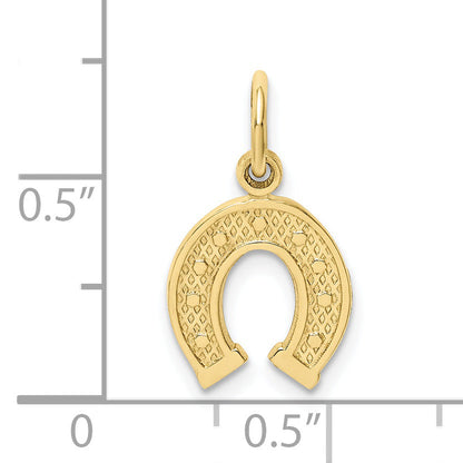 10K Yellow Gold Horseshoe Charm